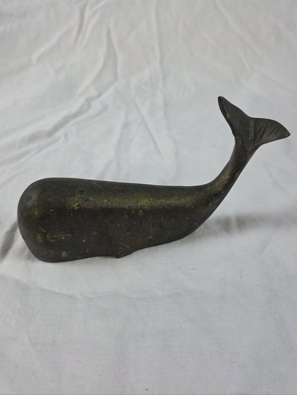 Vintage Brass Whale Figure - Picture 2 of 8